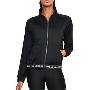 Under Armour Jacket Womens XL Heat Gear Loose Full Zip Pockets Lightweight Gym